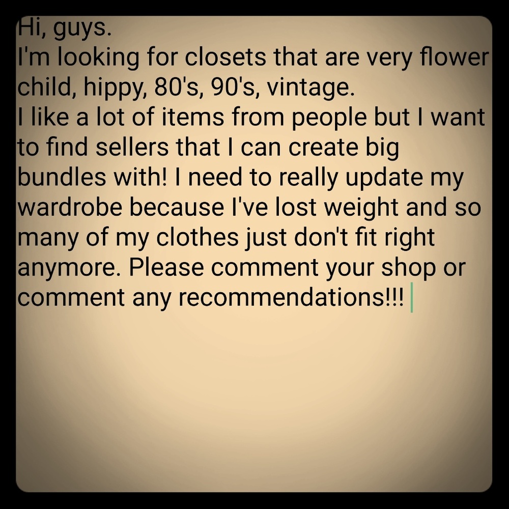 In search of sellers